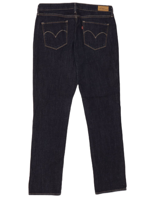 Женские узкие джинсы Levi's Demi Curve классического кроя W32 L32 Темно-синие хлопковые