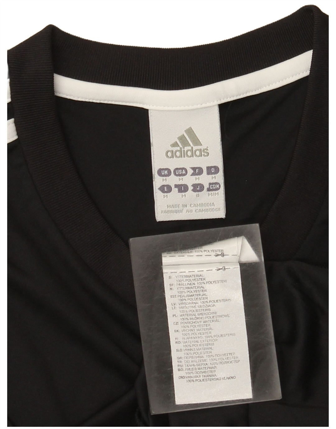 Мужская футболка Adidas Climalite, средний черный полиэстер