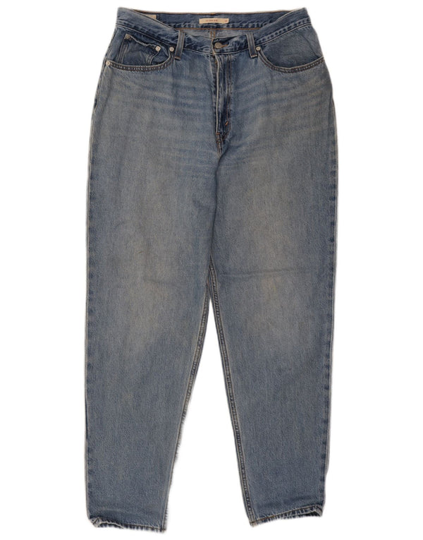 Женские зауженные джинсы Levi's Mom W32 L30, синий хлопок