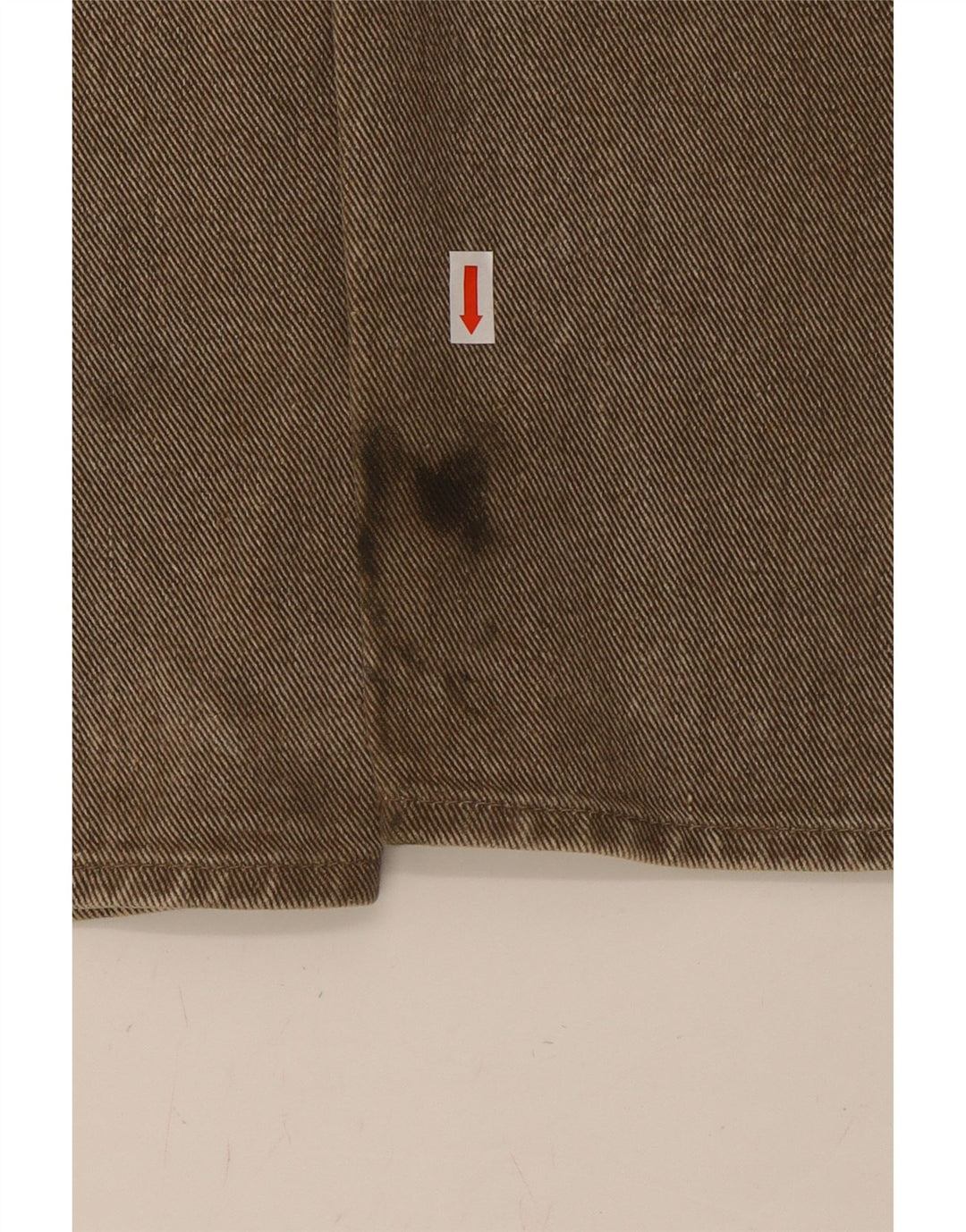 ARMANI Mens Tapered Jeans W28 L30 Brown Cotton Vintage Armani and Second-Hand Armani from Messina Hembry 