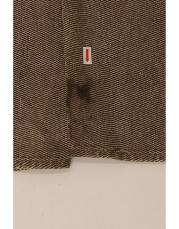 ARMANI Mens Tapered Jeans W28 L30 Brown Cotton Vintage Armani and Second-Hand Armani from Messina Hembry 