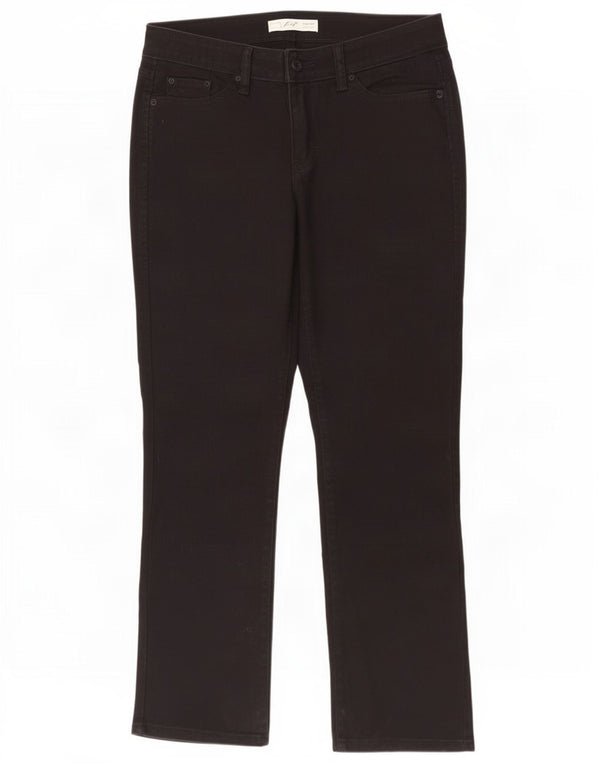 Levi's Женские прямые джинсы 552 UK 6 XS W28 L28, черный хлопок