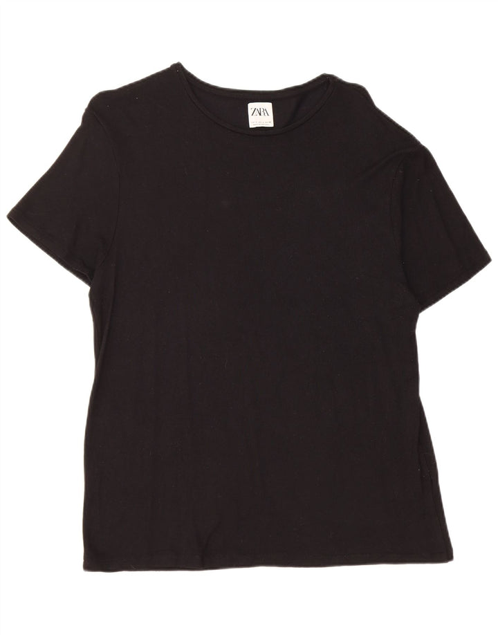 Женская футболка Zara Top UK 16, большая черная