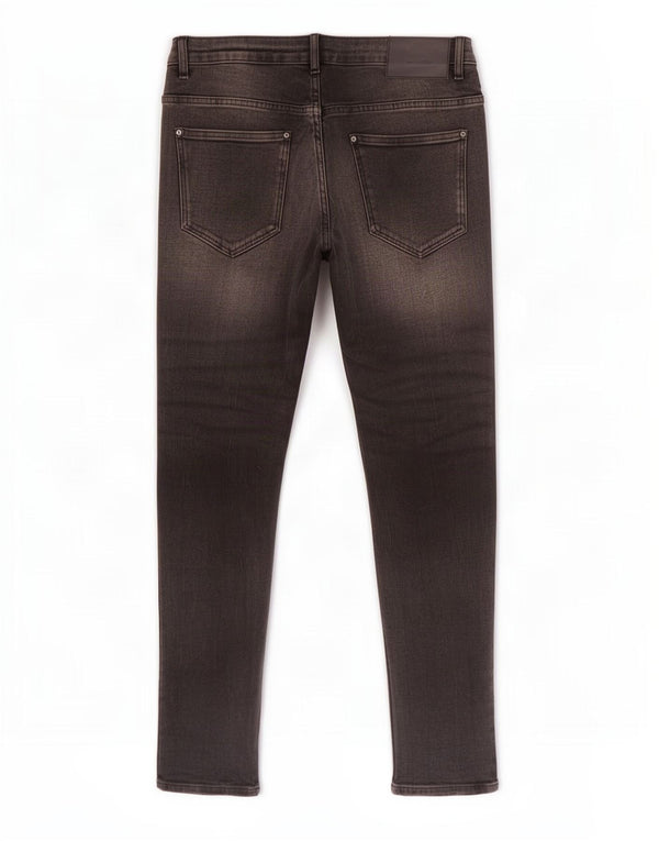 Мужские потертые джинсы скинни Zara EU 42, большие W32 L32, черный хлопок