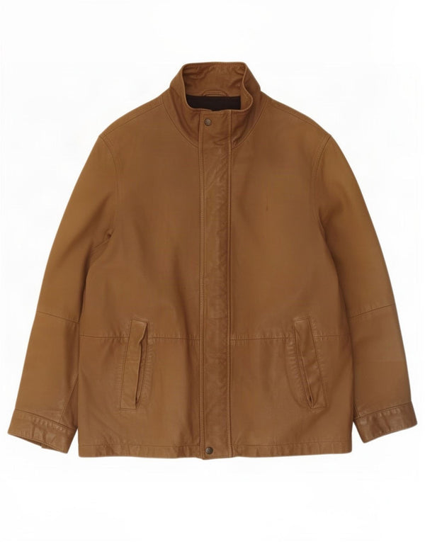 Мужская кожаная куртка Timberland UK 36 маленькая коричневая