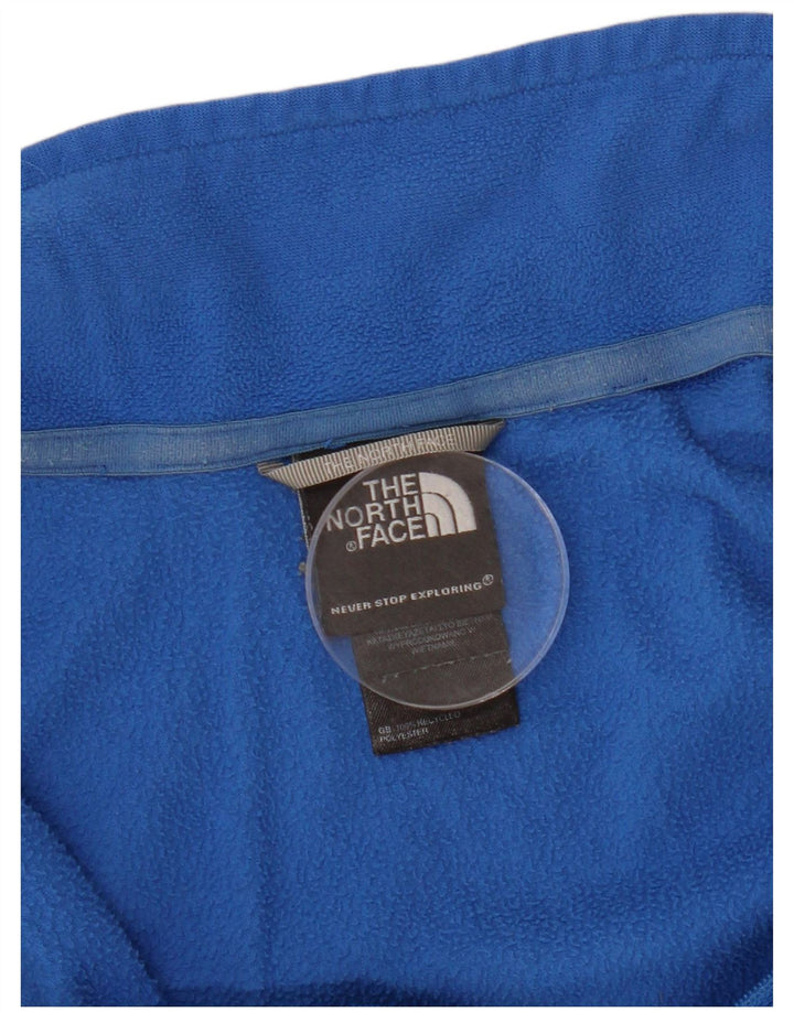 THE NORTH FACE Мужской флисовый джемпер с воротником на молнии XL, синий полиэстер
