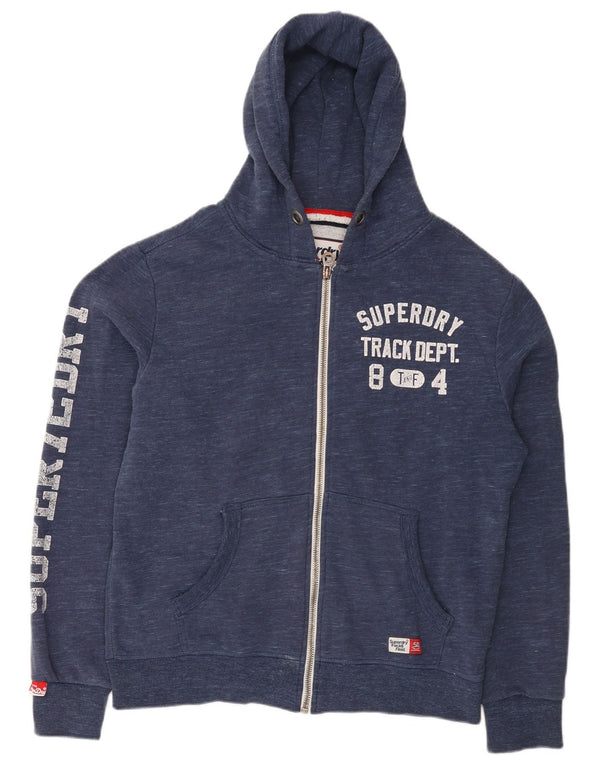 Мужской свитер с капюшоном на молнии Superdry XL, темно-синий, хлопок