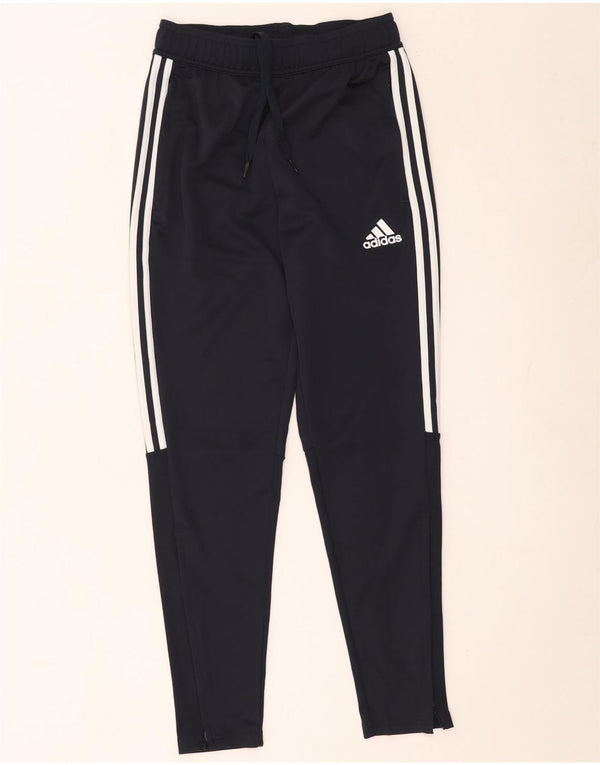 Женские спортивные брюки Adidas Aeroready UK 10, маленькие темно-синие, полиэстер