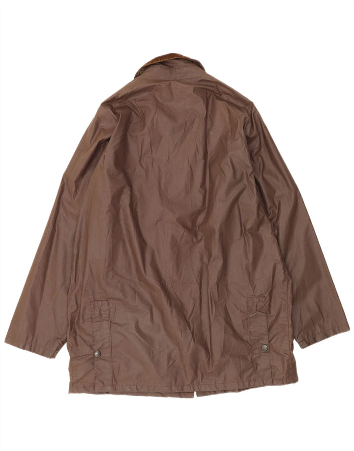 Мужская куртка свободного кроя из вощеного хлопка Conbipel, Великобритания 36, маленький коричневый полиэстер