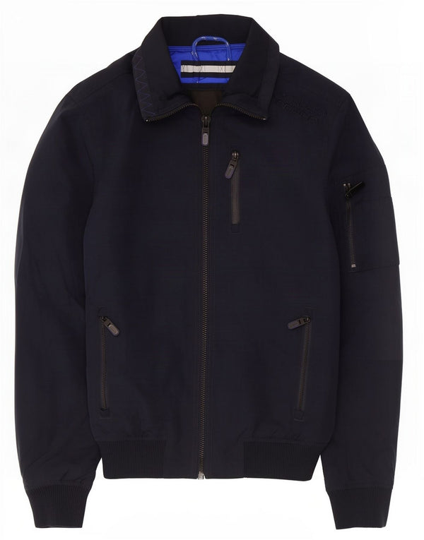 Мужская куртка-бомбер Superdry UK 36, маленькая, темно-синяя, полиэстер