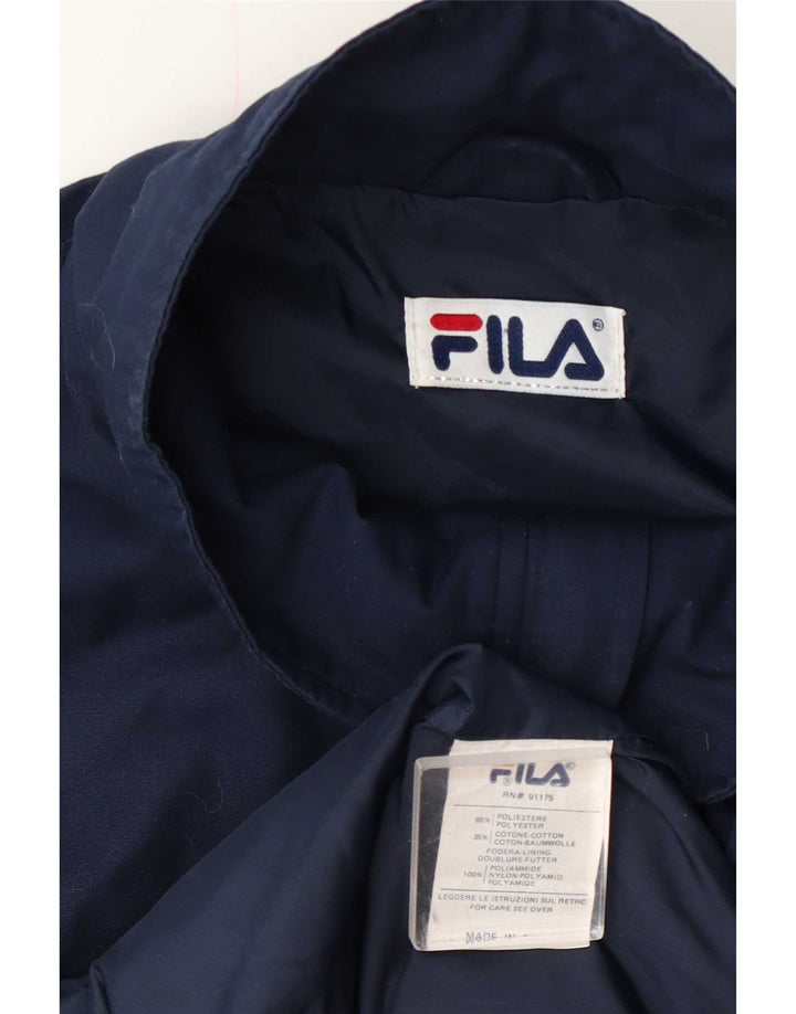 Мужская ветровка Fila UK 40, большая темно-синяя полиэстер