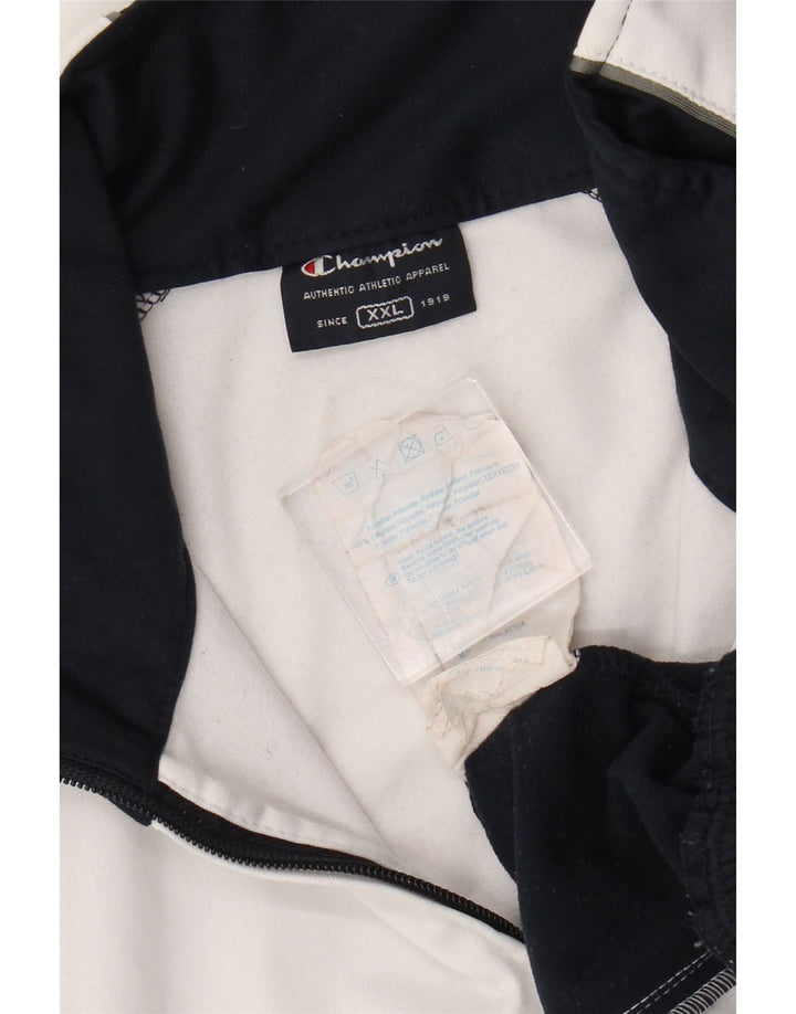 Мужская спортивная куртка стандартного кроя Champion 2XL, белая с цветными блоками