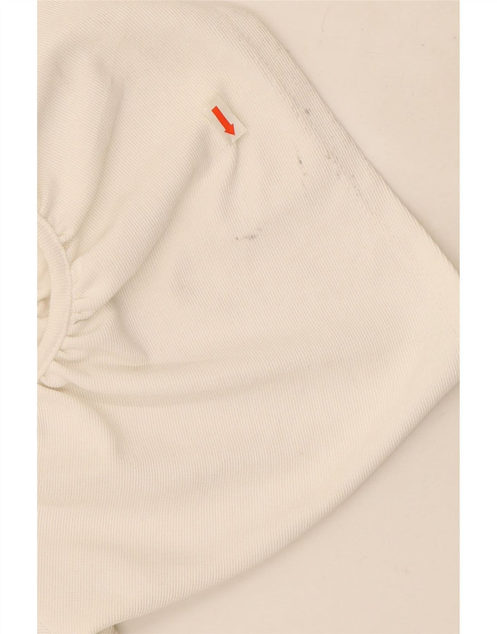 Женское платье с открытыми плечами Zara UK 10, маленькое белое