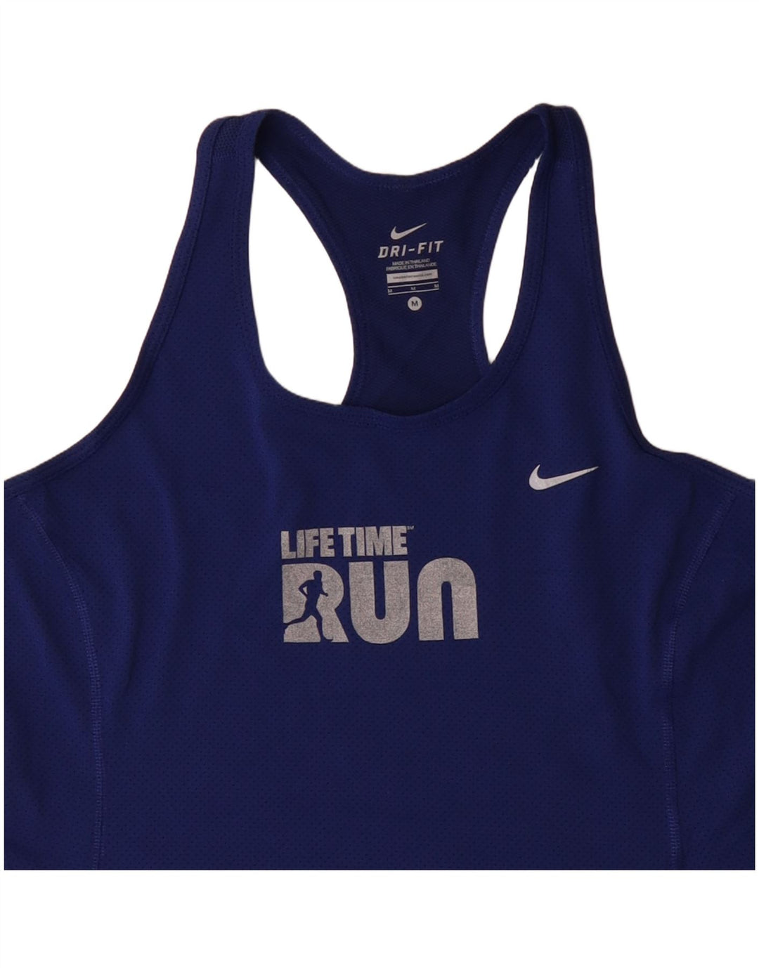 Женский жилет с графическим принтом Nike Dri Fit UK 12, средний синий полиэстер