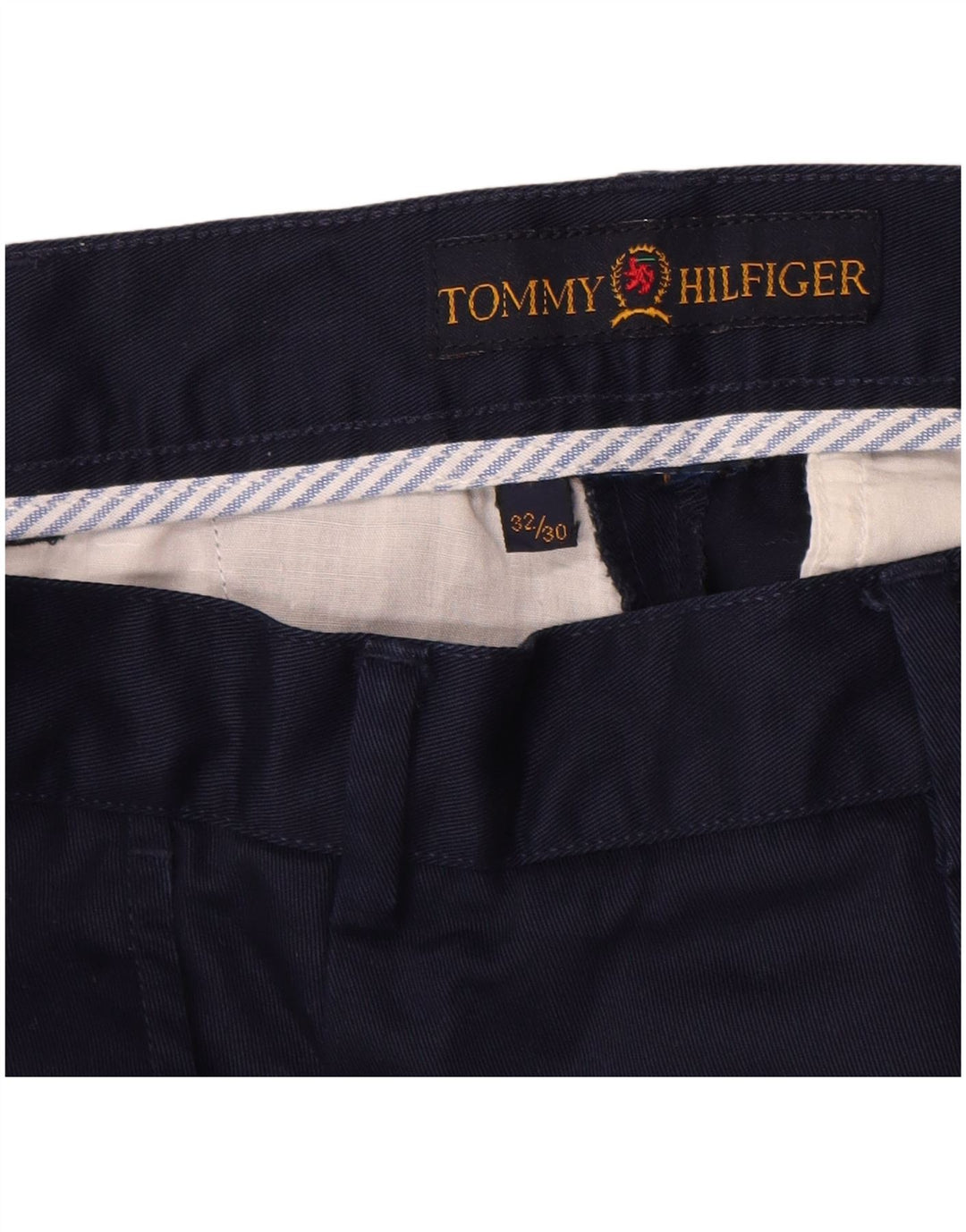 TOMMY HILFIGER Мужские прямые брюки чинос W32 L30 Темно-синие