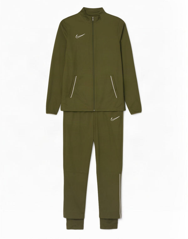 Мужской спортивный костюм Nike Dri Fit Full, полиэстер цвета хаки, большой размер