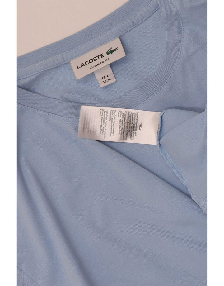 Мужская футболка стандартного кроя Lacoste, размер 4, средний синий хлопок