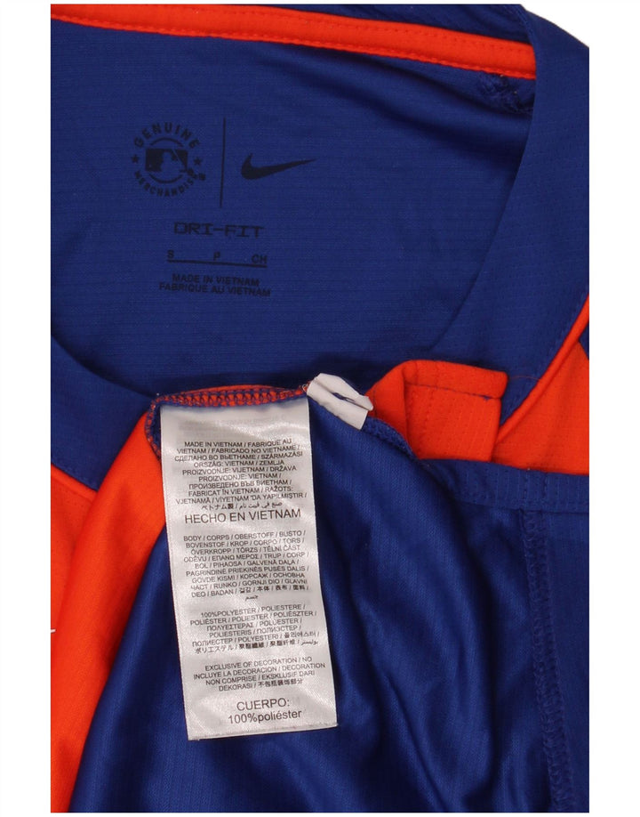 Мужская футболка Nike New York Mets, маленький оранжевый цвет, полиэстер с цветными блоками