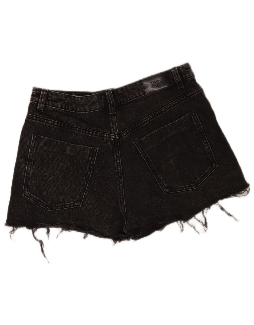 Женские джинсовые шорты Zara EU 40 Medium W30, черный хлопок