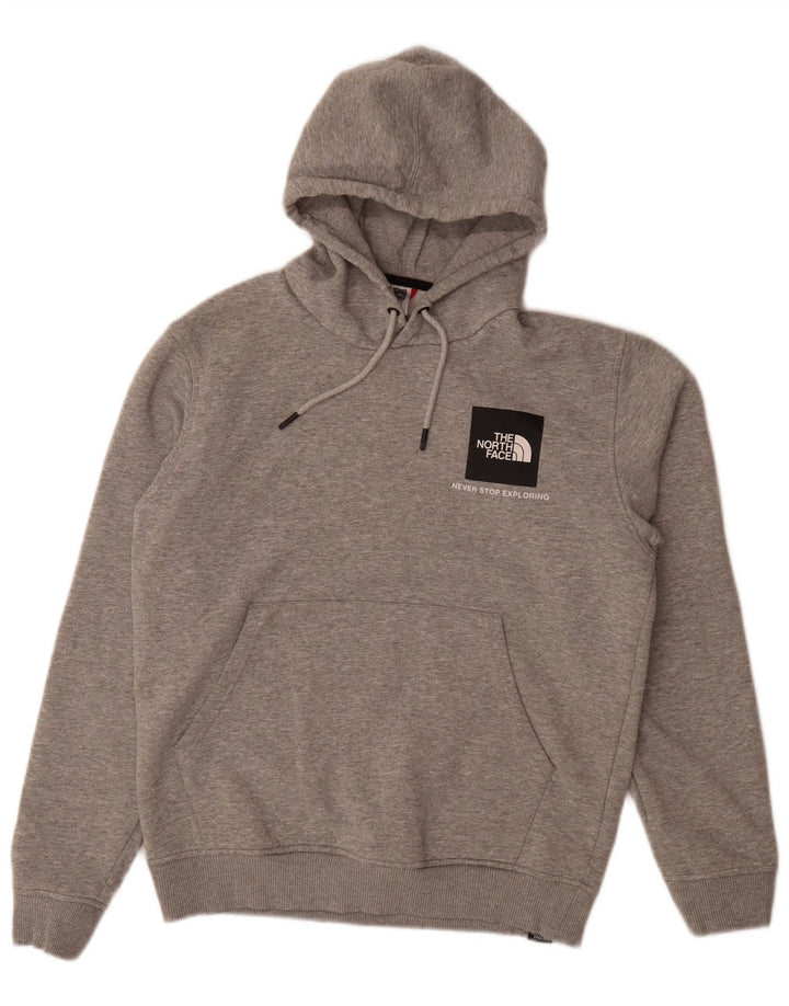 Мужской джемпер с капюшоном The North Face, хлопок среднего серого цвета