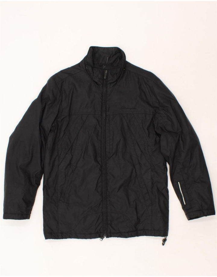 CHAMPION Mens Windbreaker Jacket UK 36 Small Black Polyamide Vintage Champion and Second-Hand Champion from Messina Hembry 