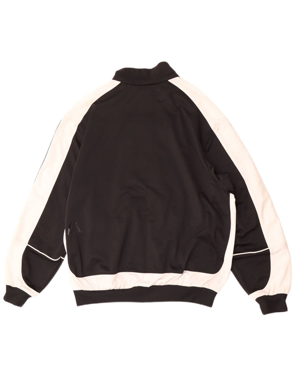 Мужская спортивная куртка Adidas UK 48/50 XL, черный полиэстер с цветными блоками
