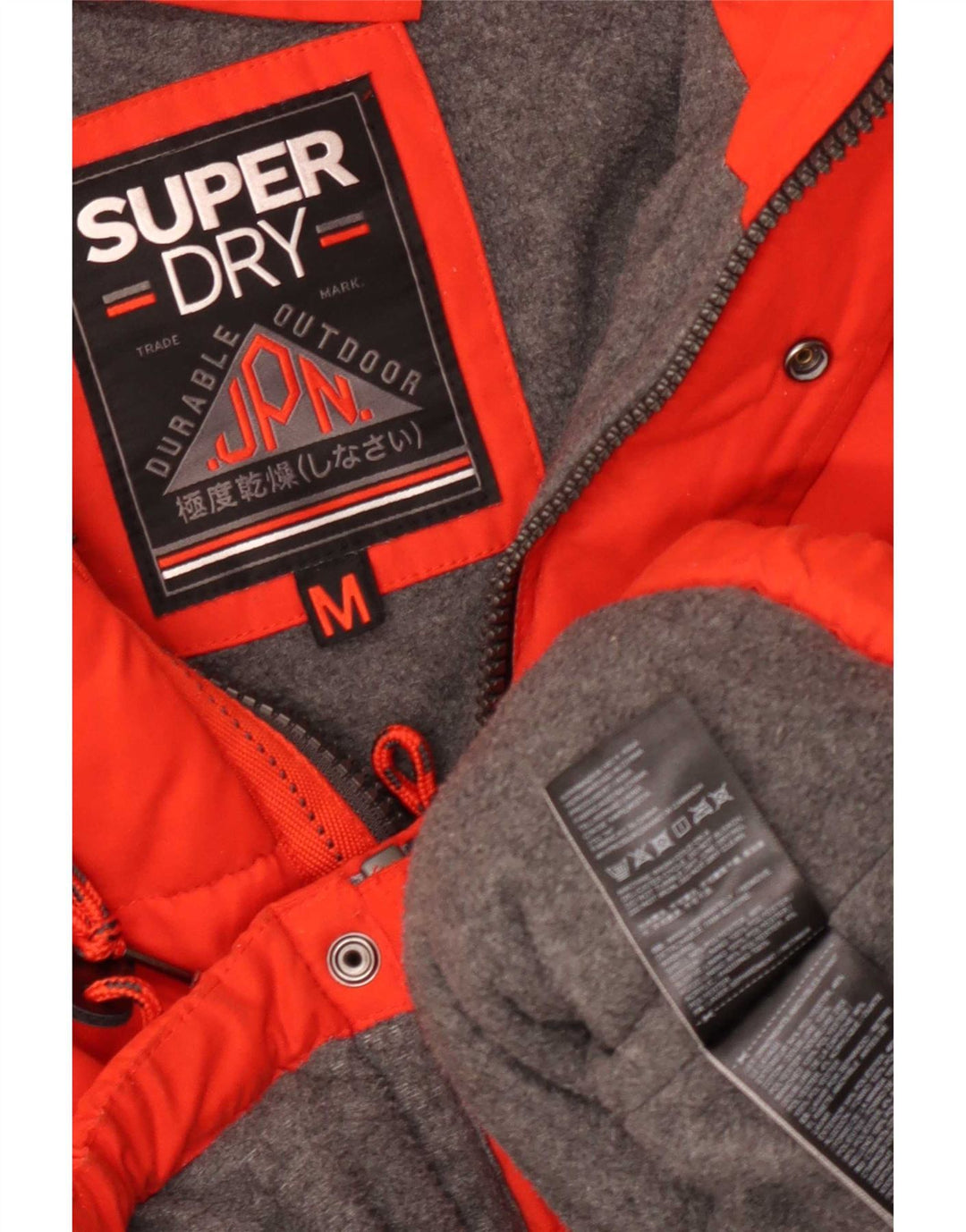 Мужская утепленная куртка с капюшоном Superdry UK 38, средний оранжевый полиэстер