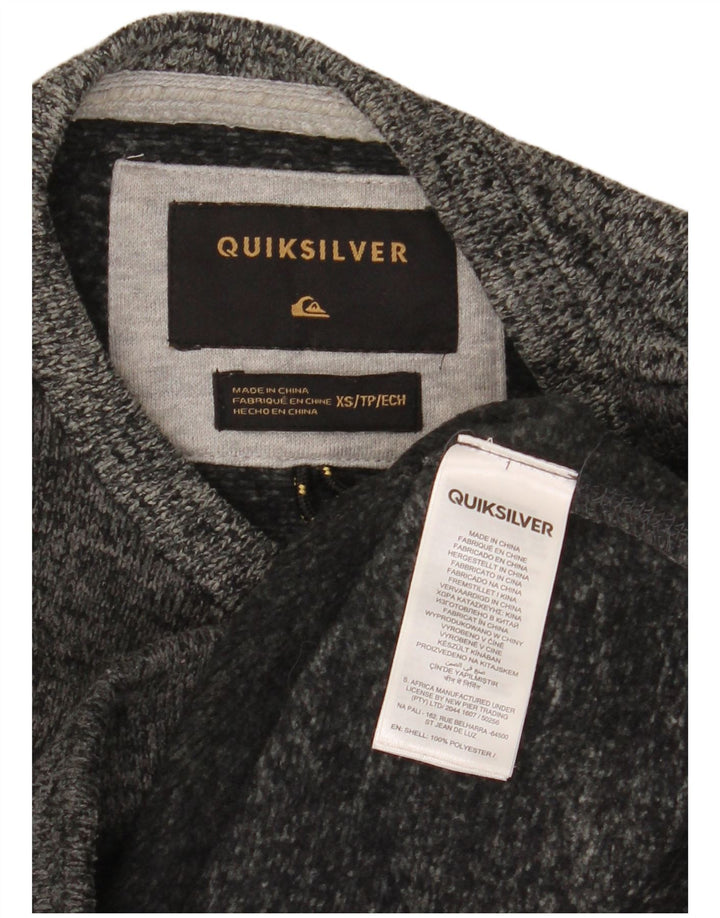 Мужской свитшот Quiksilver XS, серый полиэстер с крапинками