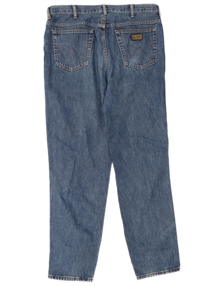 Мужские зауженные джинсы Wrangler W38 L35 синие, хлопок