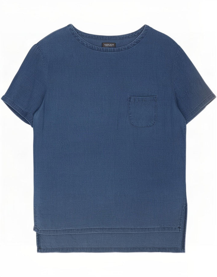 Мужская футболка Zara Top Small Темно-синяя
