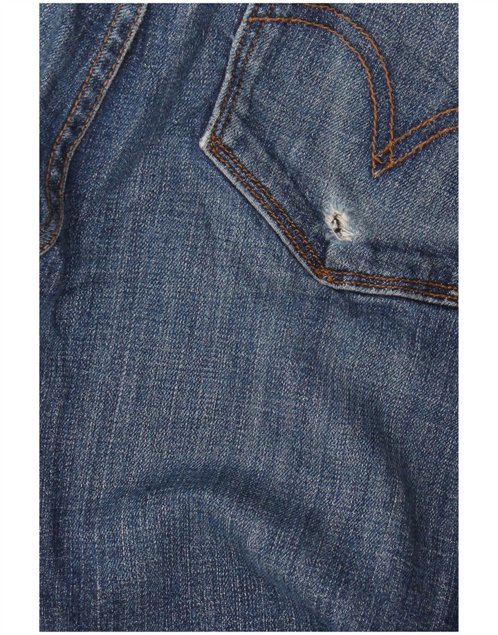 Женские джинсы Levi's 525 Bootcut, размер США 10, большие размеры W30 L28, синий хлопок