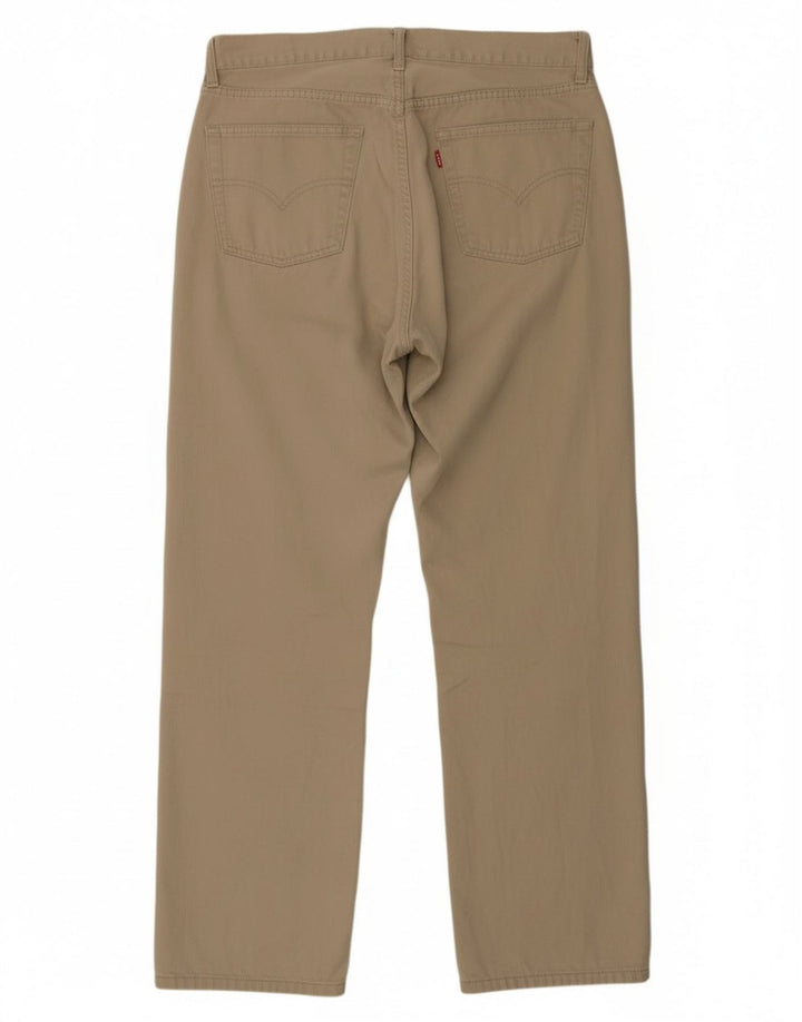 Мужские прямые джинсы Levi's 551 W36 L30, бежевый хлопок