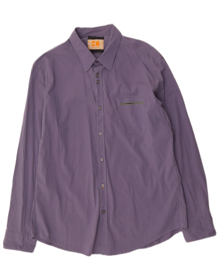 Мужская рубашка Hugo Boss 2XL, синяя, хлопок
