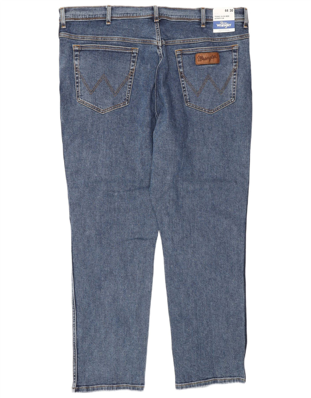 Мужские джинсы WRANGLER Texas Slim W44 L30, синий хлопок
