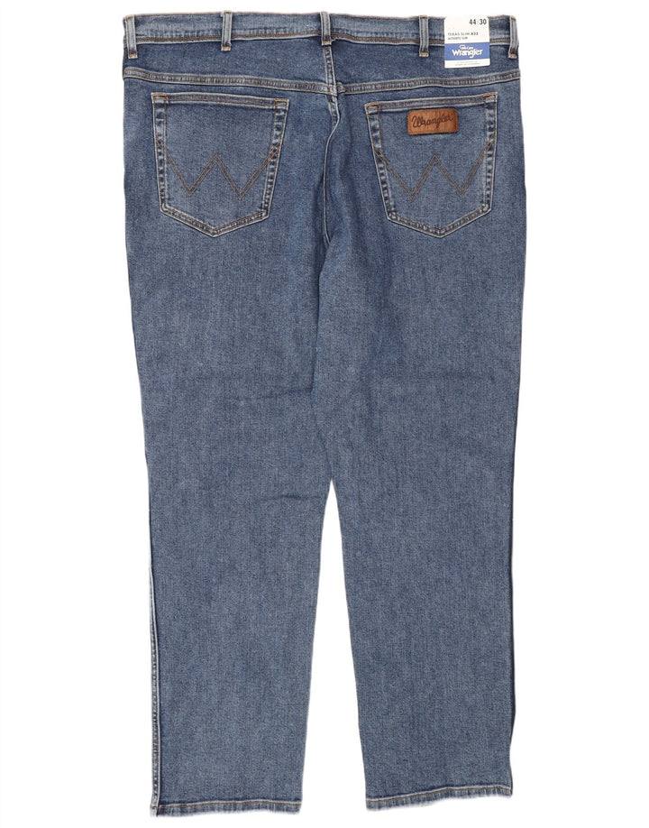 Мужские джинсы WRANGLER Texas Slim W44 L30, синий хлопок