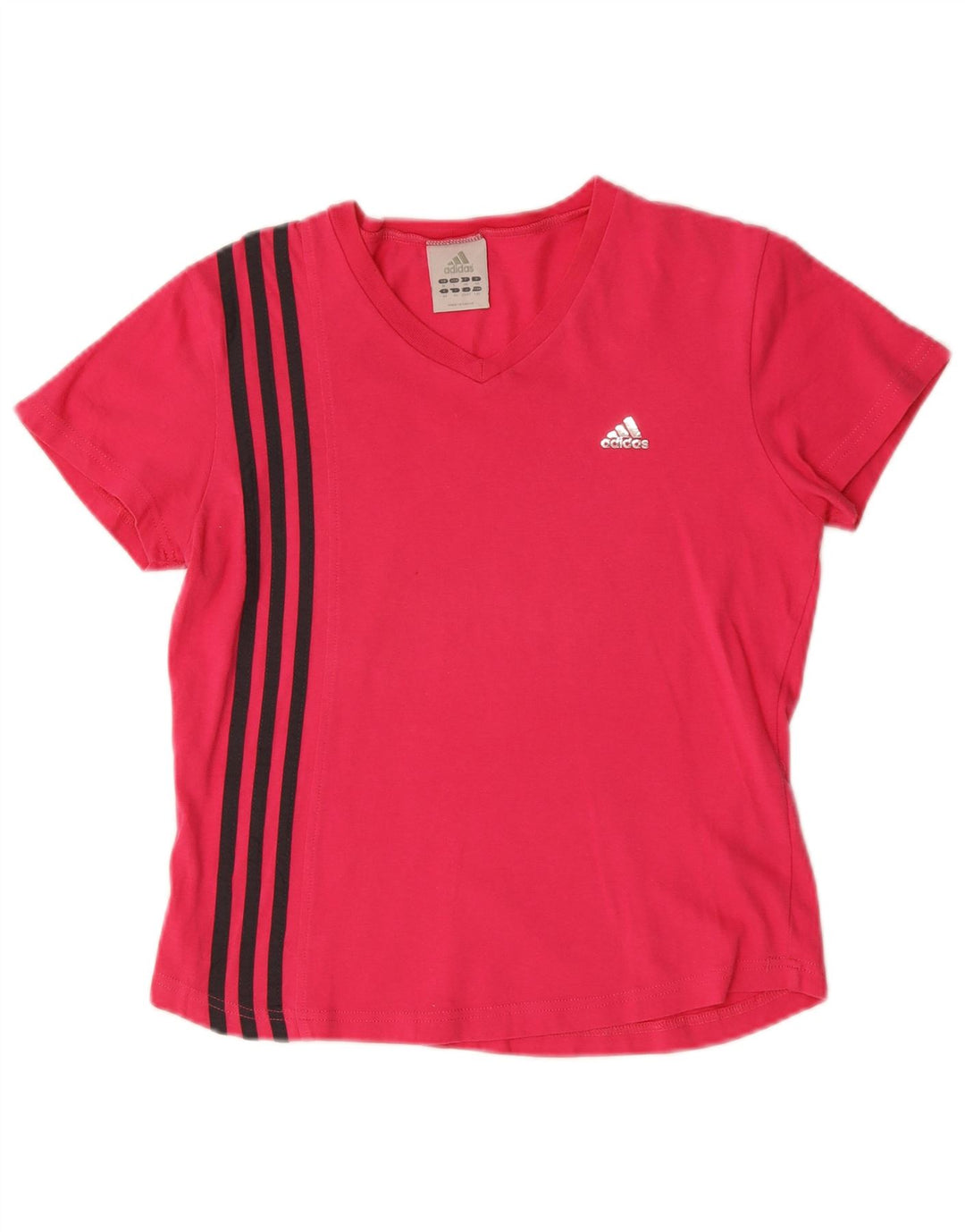 Женская футболка Adidas Top UK 10, маленькая, розовая, хлопок