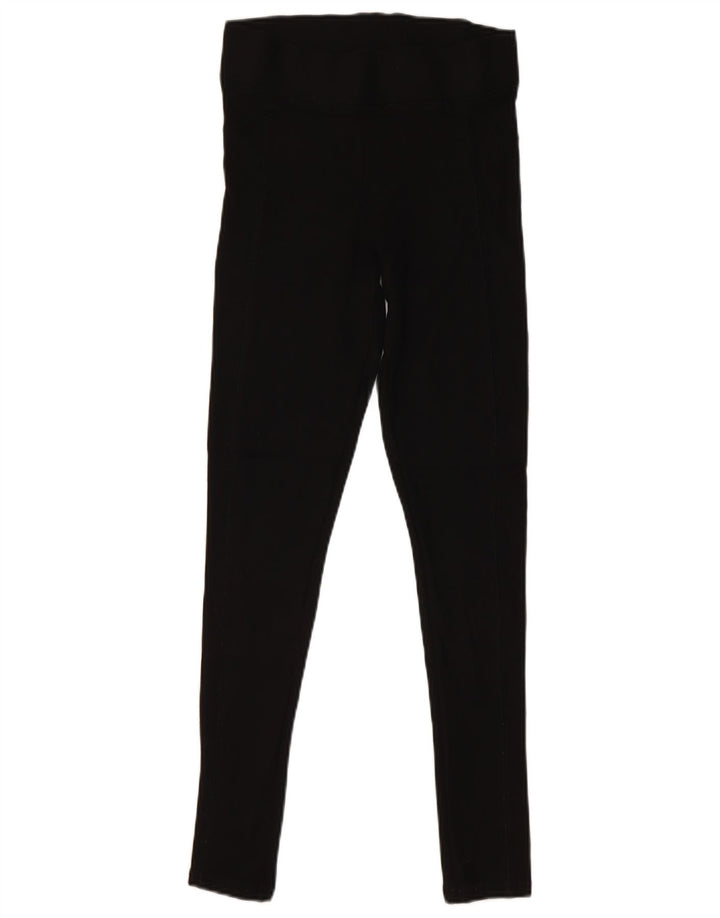 Женские леггинсы Topshop UK 8, маленькие, черные, вискоза