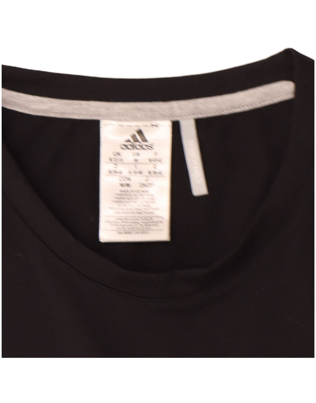 Женская футболка Adidas Climalite Top UK 12/14, средний черный полиэстер