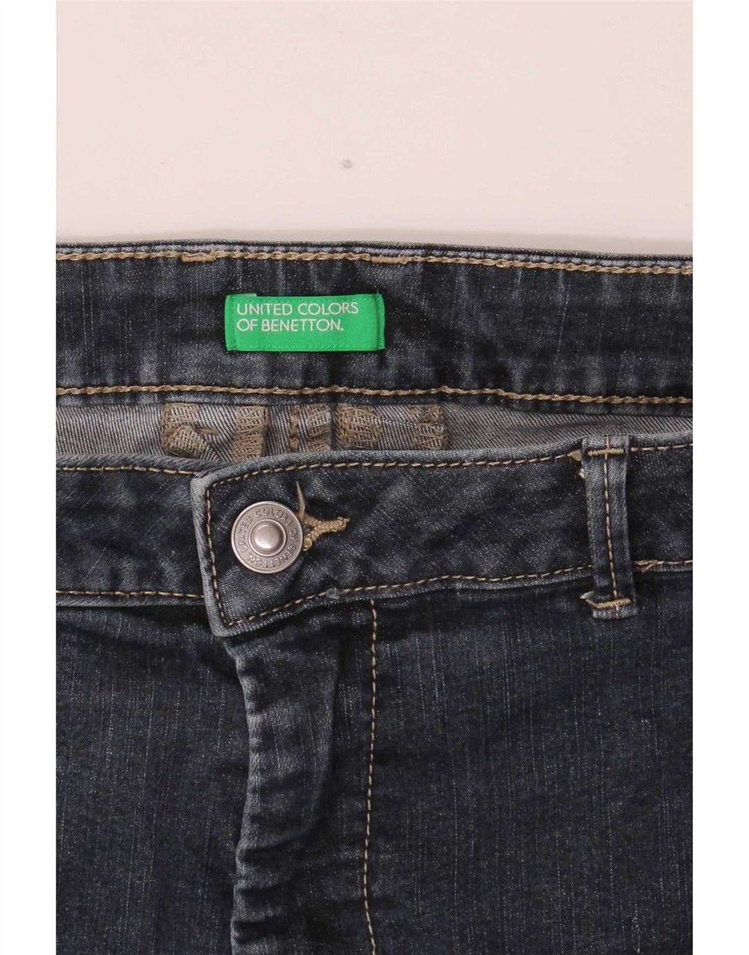 Джинсы мужские узкие Benetton W34 L27 синие
