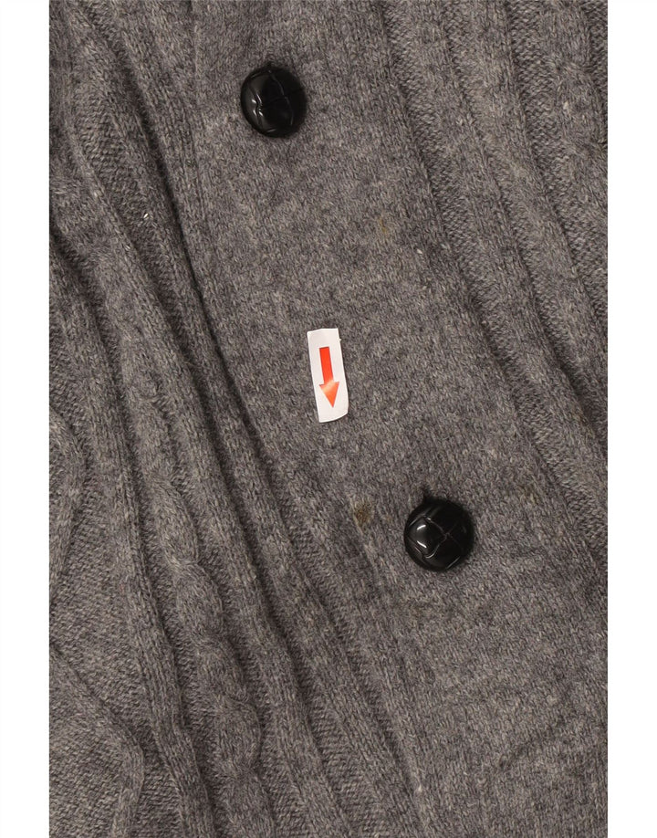 Мужской синий кардиган Marks & Spencer 2XL, серый в крапинку