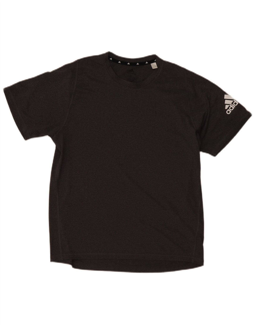 Мужская футболка ADIDAS Aeroready с рисунком, верх из полиэстера среднего серого цвета