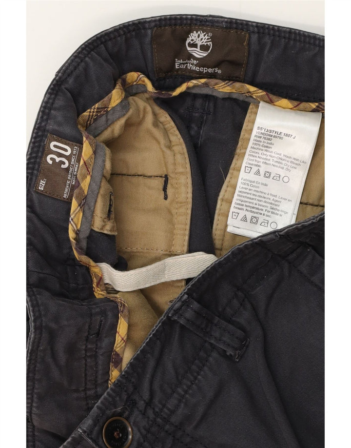 TIMBERLAND Мужские шорты чинос Earthkeepers W30 среднего размера, темно-синие, хлопковые