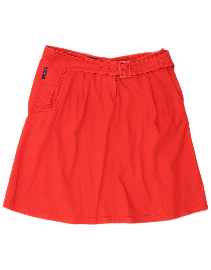 Женская юбка-трапеция Armani US 8 Medium W30 Красный хлопок