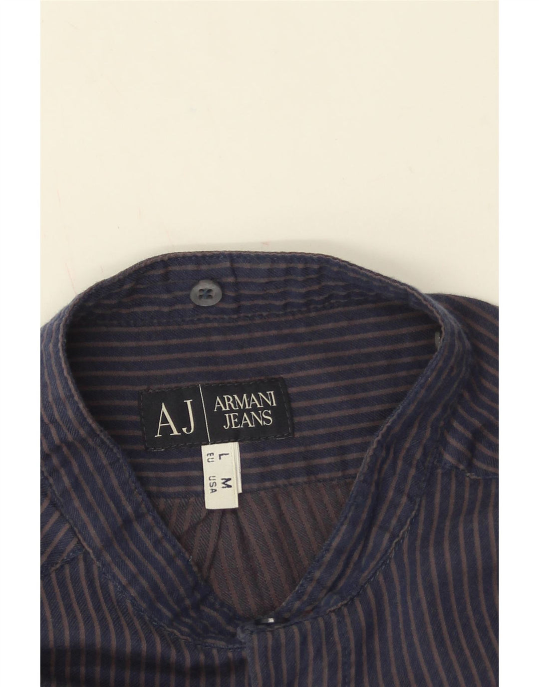 Мужская рубашка Armani Jeans, большая темно-синяя полоска