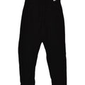 ADIDAS Womens Crop Tracksuit Trousers UK 8 Small Black Cotton | Vintage Adidas | Thrift | Second-Hand Adidas | Used Clothing | Messina Hembry 