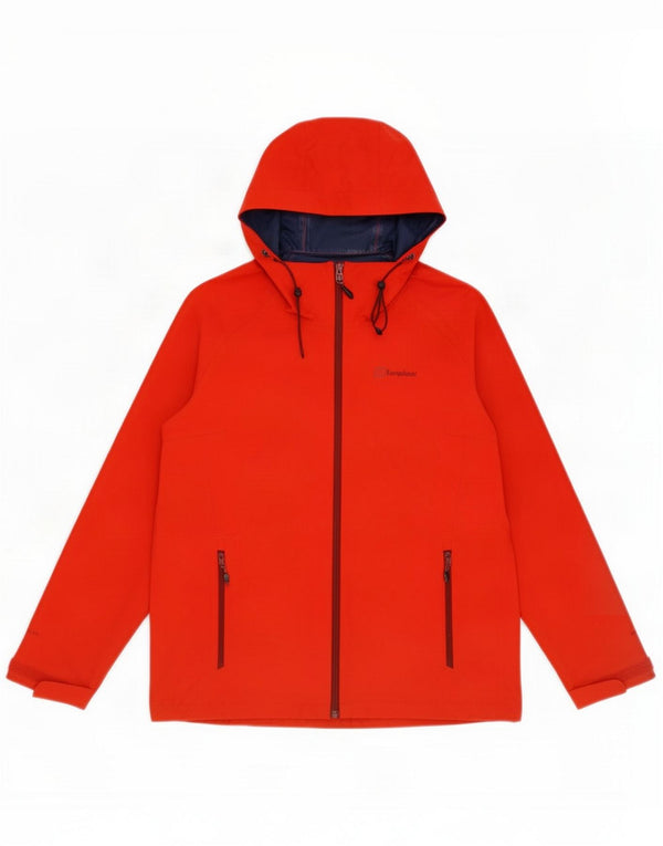 Женская дождевик с капюшоном Berghaus UK 12, средний красный полиамид