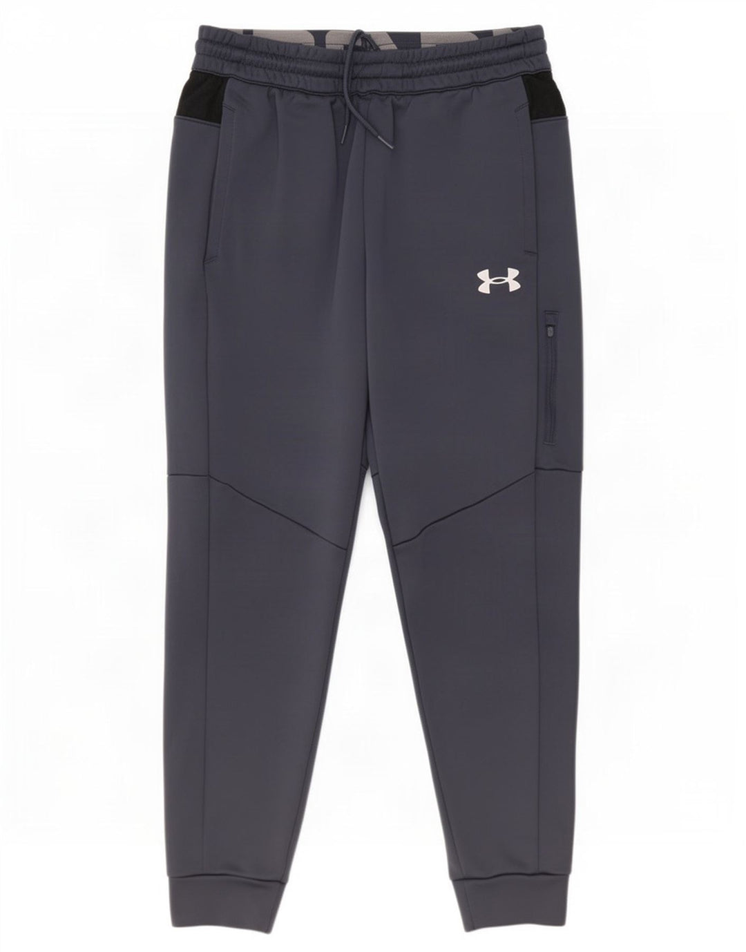 Мужские спортивные брюки Under Armour Джоггеры среднего серого цвета с цветными блоками