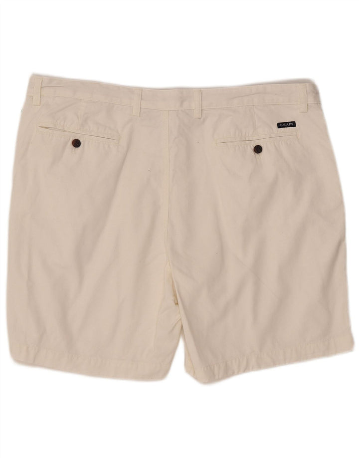 CHAPS Mens Chino Shorts W42 XL White Cotton