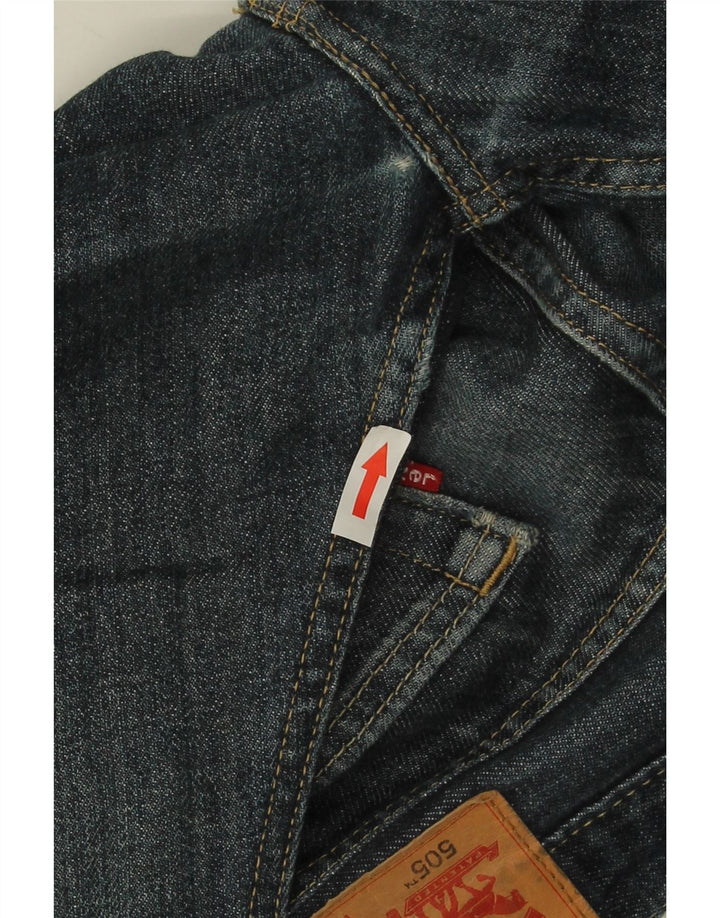 Мужские прямые джинсы Levi's 505 W30 L32 синие, хлопок