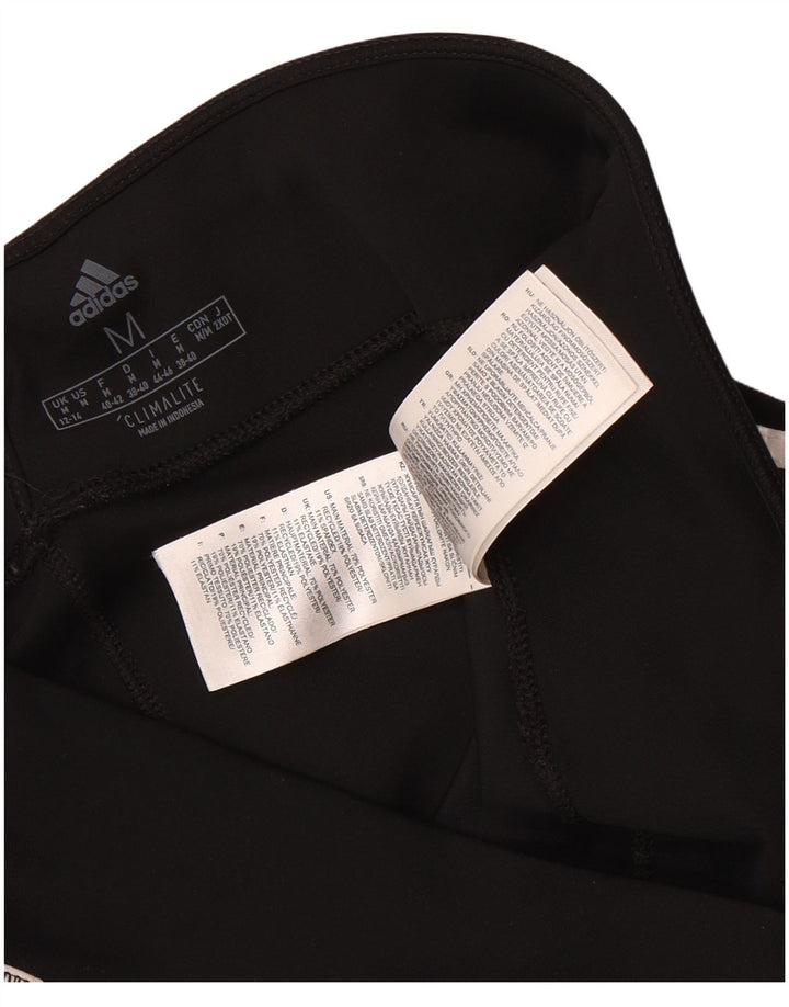 Женские леггинсы Adidas Climalite UK 12/14, средний черный полиэстер